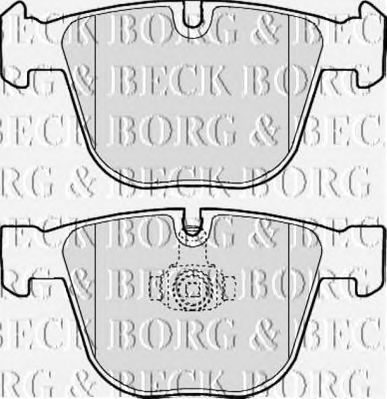 BORG & BECK bbp1977 -  Комплект тормозных колодок, дисковый тормоз